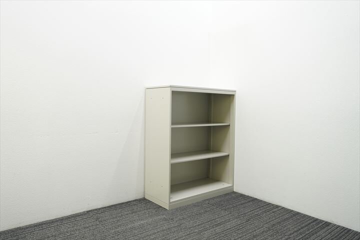 オカムラ 42-S オープン書庫 天板付 W900 D400 H1120 Z13色