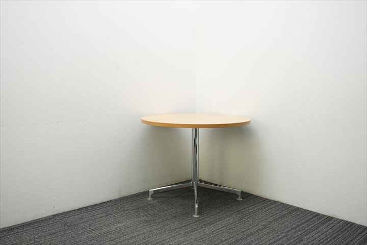 コクヨ イートイン 丸テーブル Φ900 H700 ナチュラル