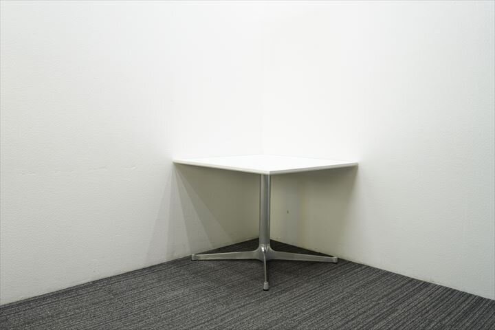 ミーティングテーブル W900 D900 H715 ホワイト